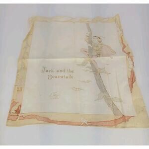 Antique Jack and the Beanstalk Hankerchief - Childs Hanky